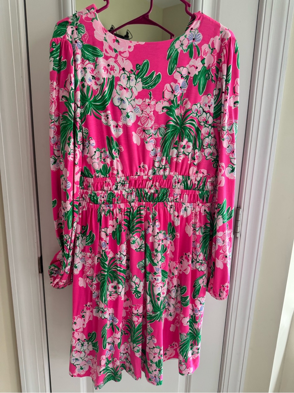 Lilly Pulitzer Calla V-Neck Dress in Roxie Pink Worth a Look Print - Picture 4 of 5